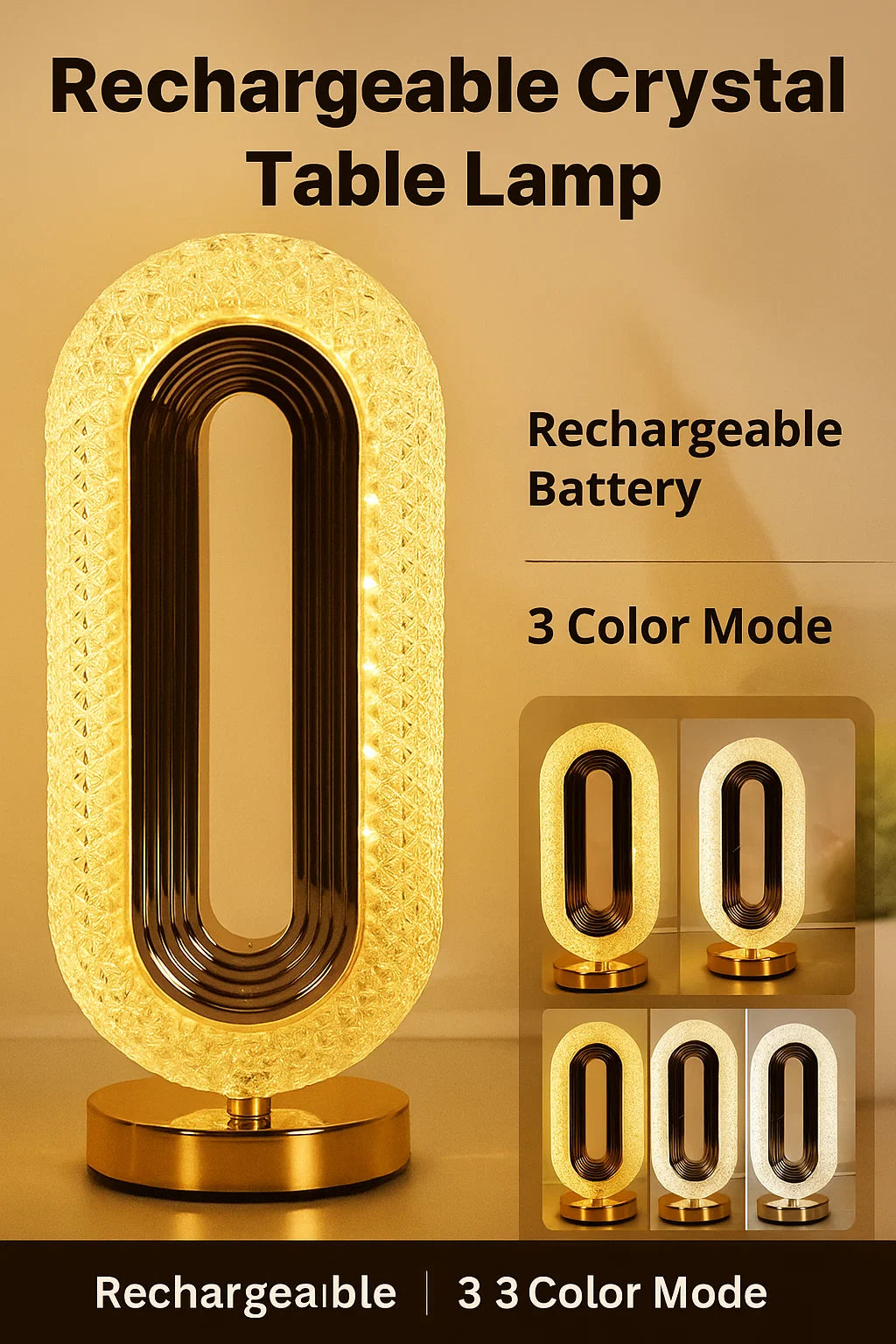 Bronxton atmosphere crystall table lamp