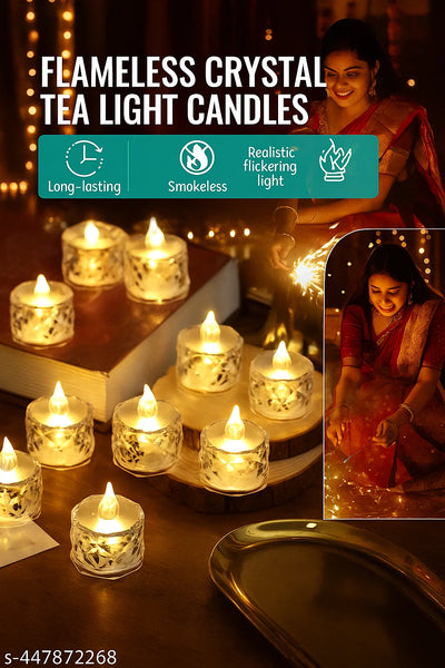 Crystal led light candle 6 pcs only