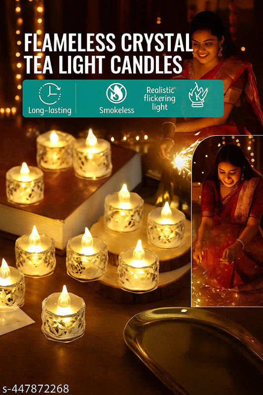 Crystal led light candle 6 pcs only