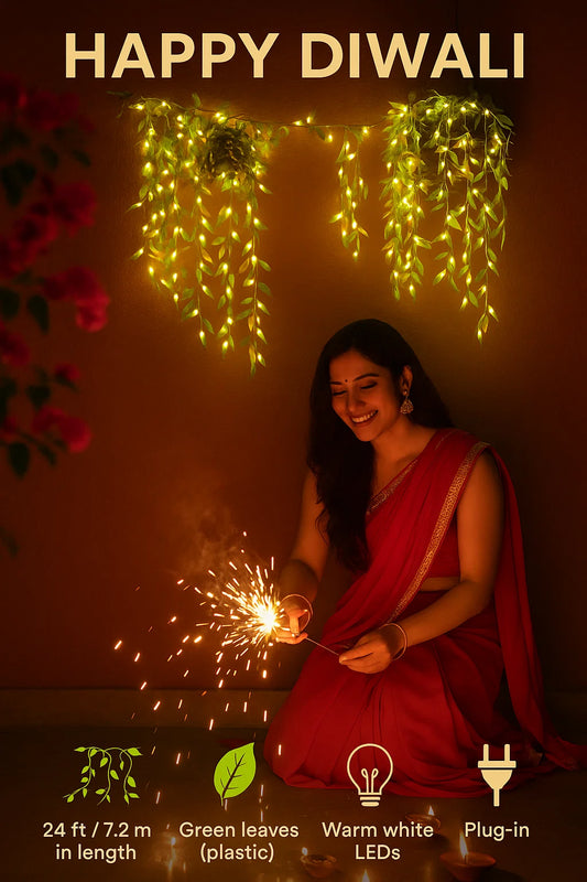 yellow Flickering String Rice Lights