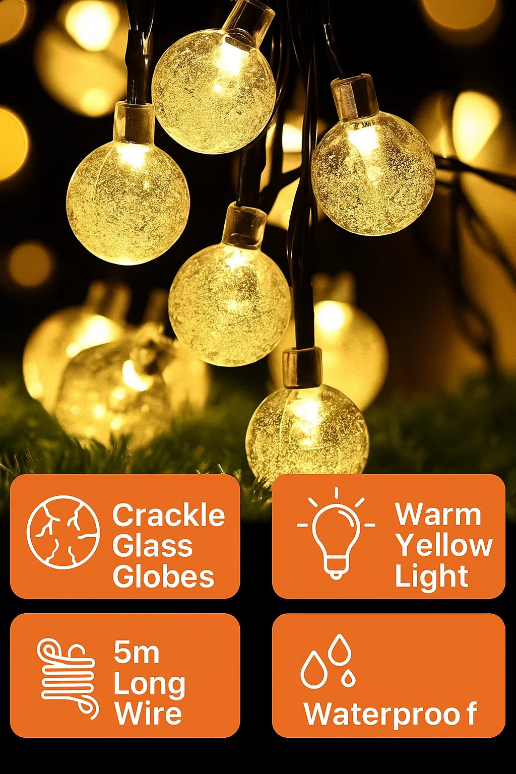 14 LED Crystal Goti LED Made in India Silicon Flower Curtain String Window Festival Lights Indoor Outdoor Home Decoration Series for Diwali, Christmas, Wedding, Party, Home