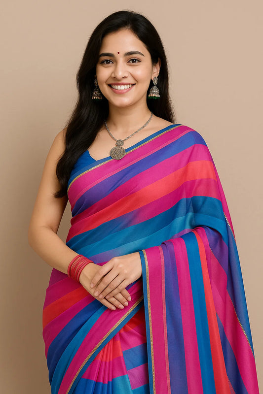 Gergot Fusion Fashionista Sequence Saree
